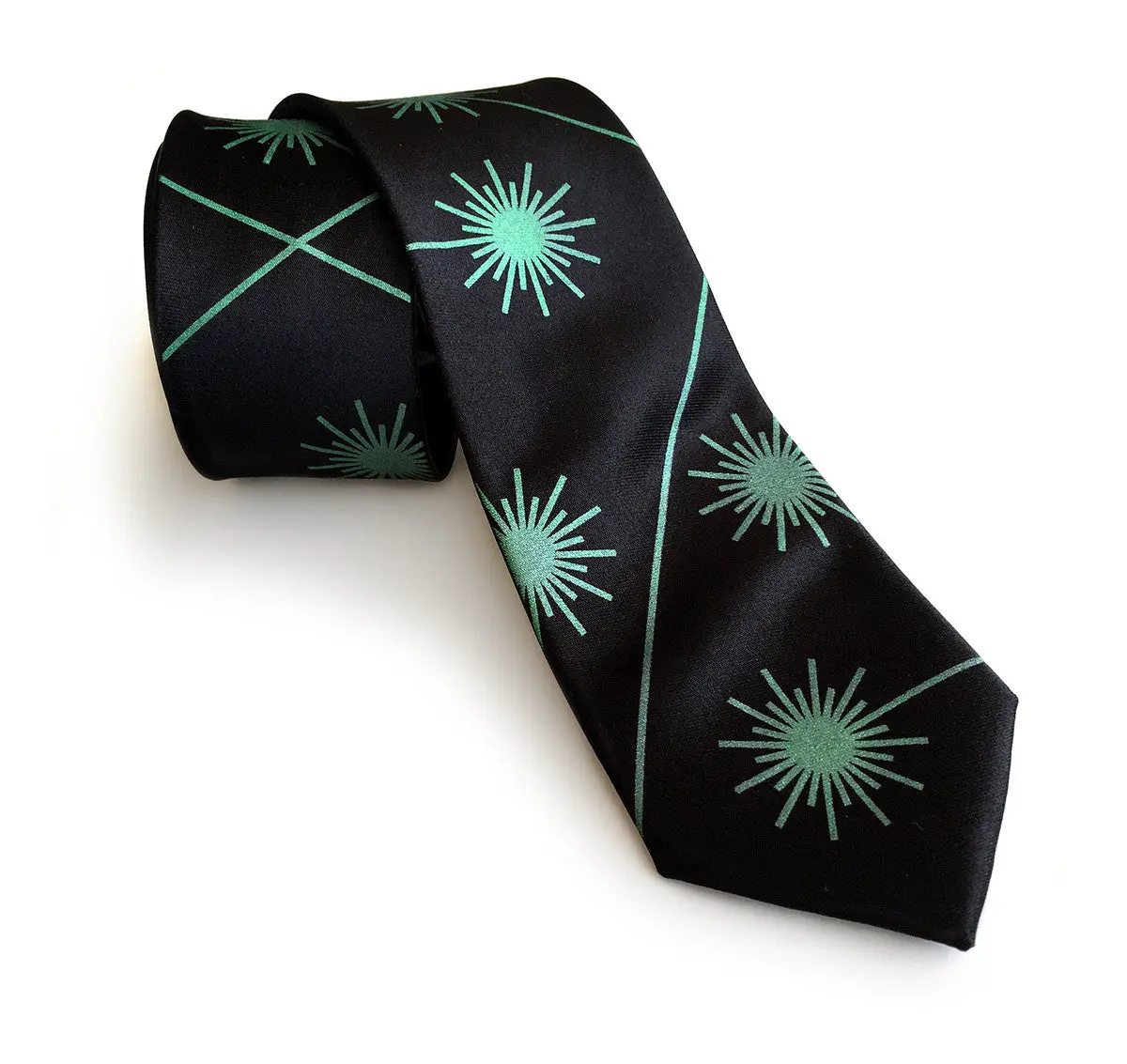 Laser Radiation Warning Sign Silk Necktie 1