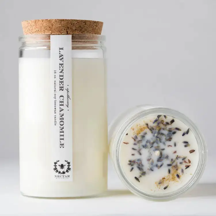 Lavender Chamomile Apothecary Candle 1