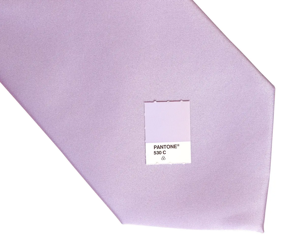 Lavender Necktie. Light Purple Solid Color Satin Finish Tie, No Print 2