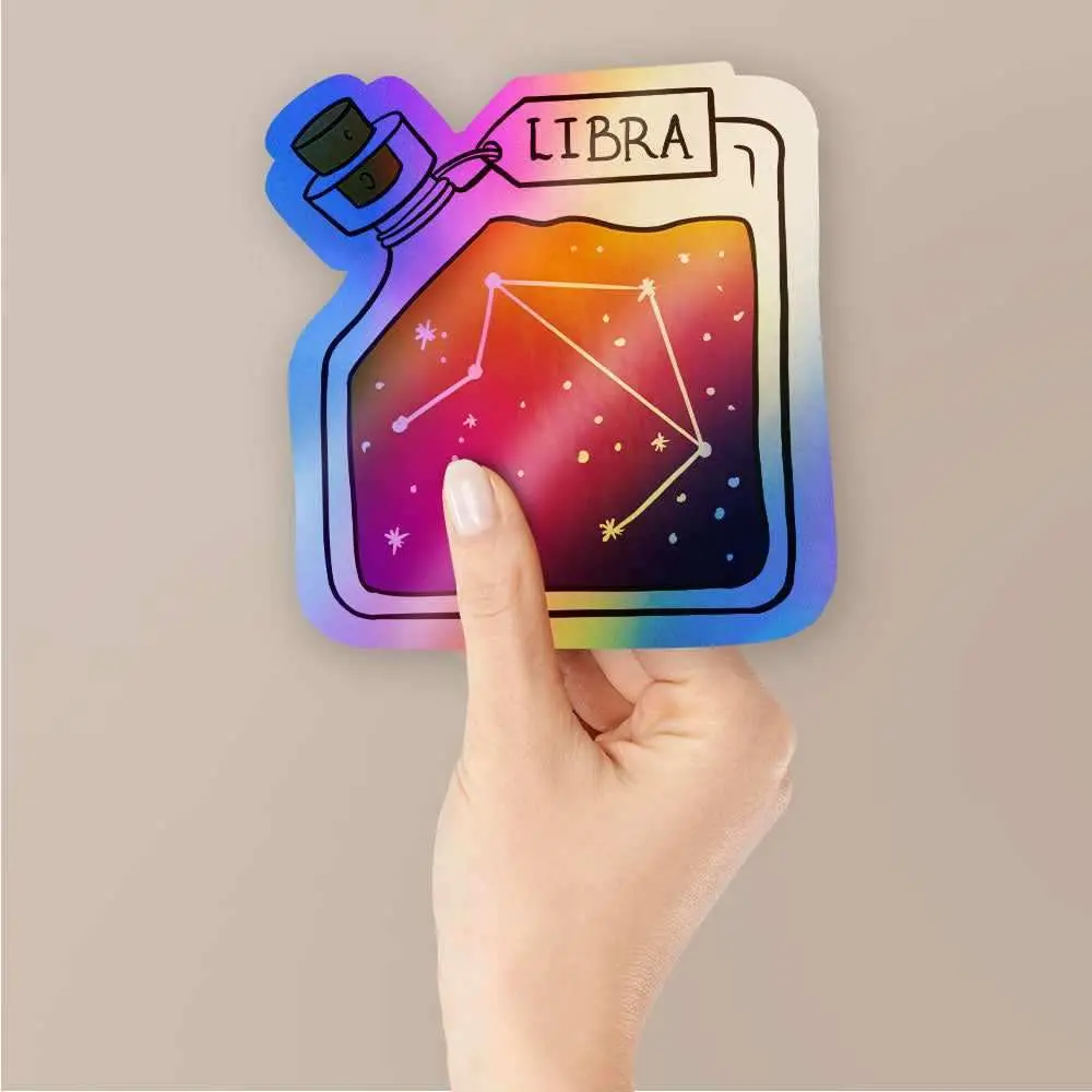 Libra Holographic Stickers 2