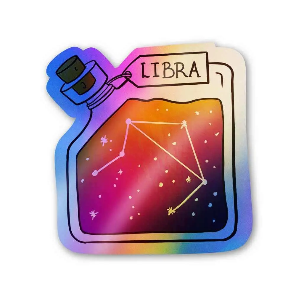 Libra Holographic Stickers 1