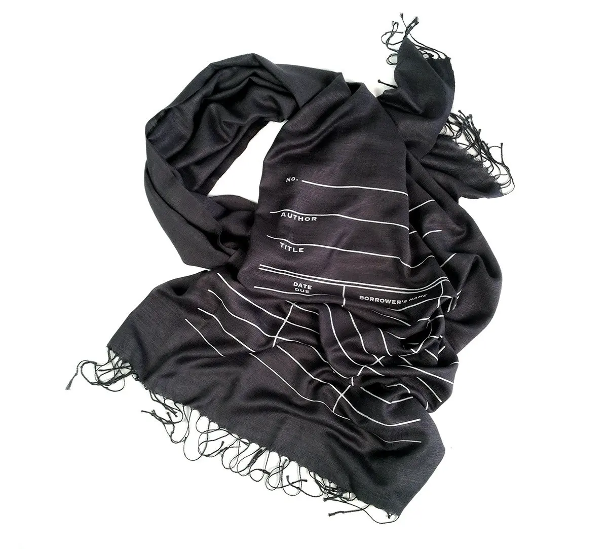 Library Due Date Pashmina Scarf 1