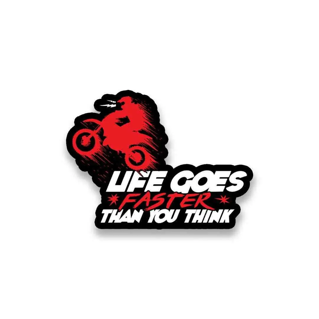 Life Goes Faster Sticker 2