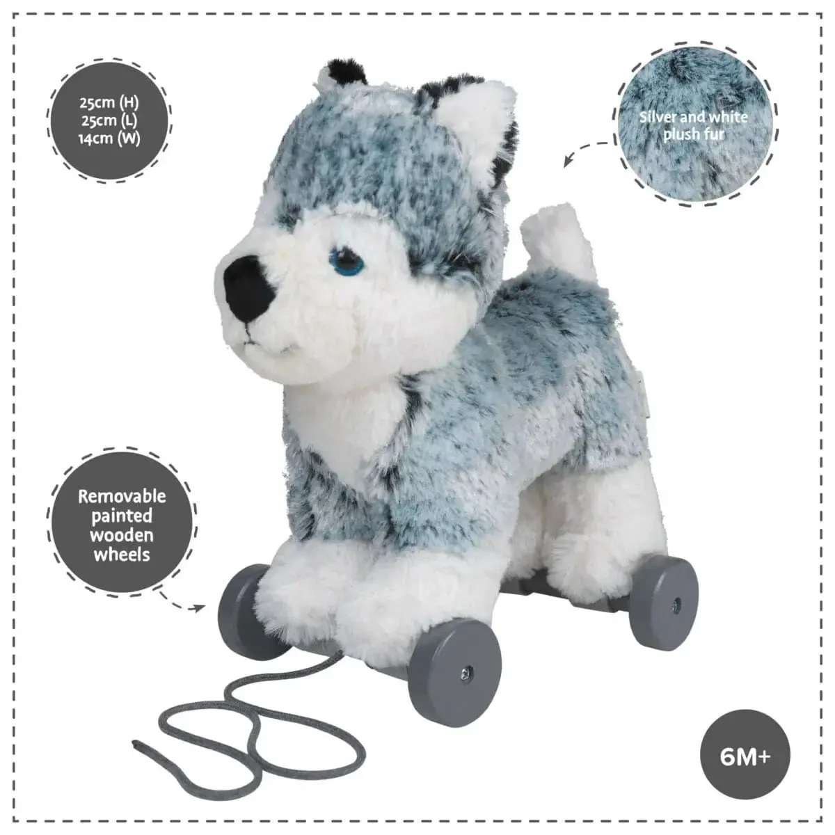 Little Bird Told Me Mishka Dog Pull Along 1