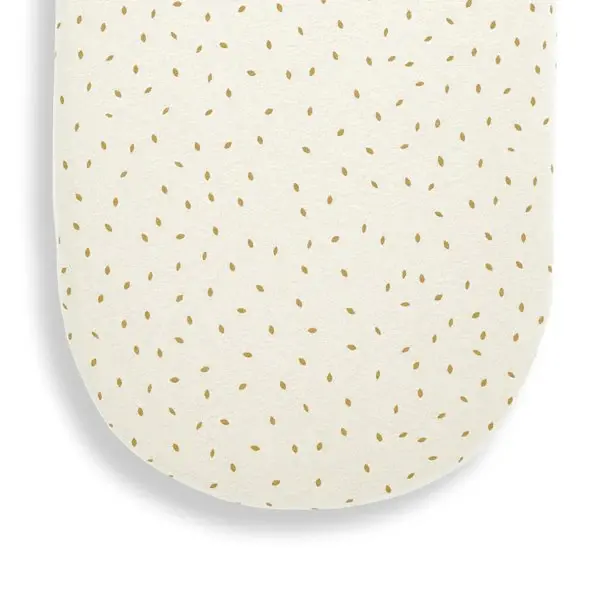 The Little Green Sheep Organic Moses Fitted Sheet - Linen Rice 1