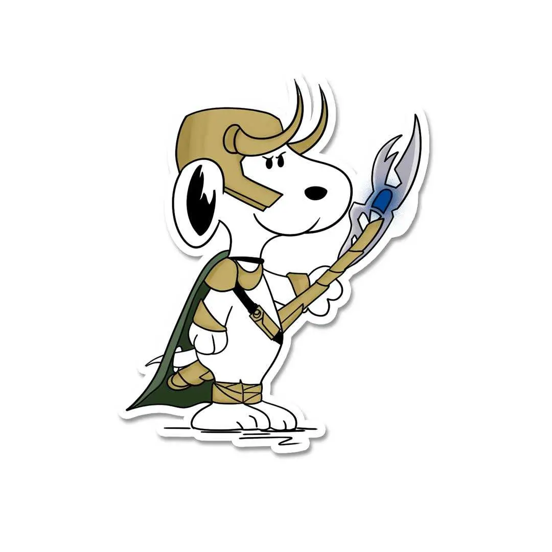 Loki-Dog Sticker 1
