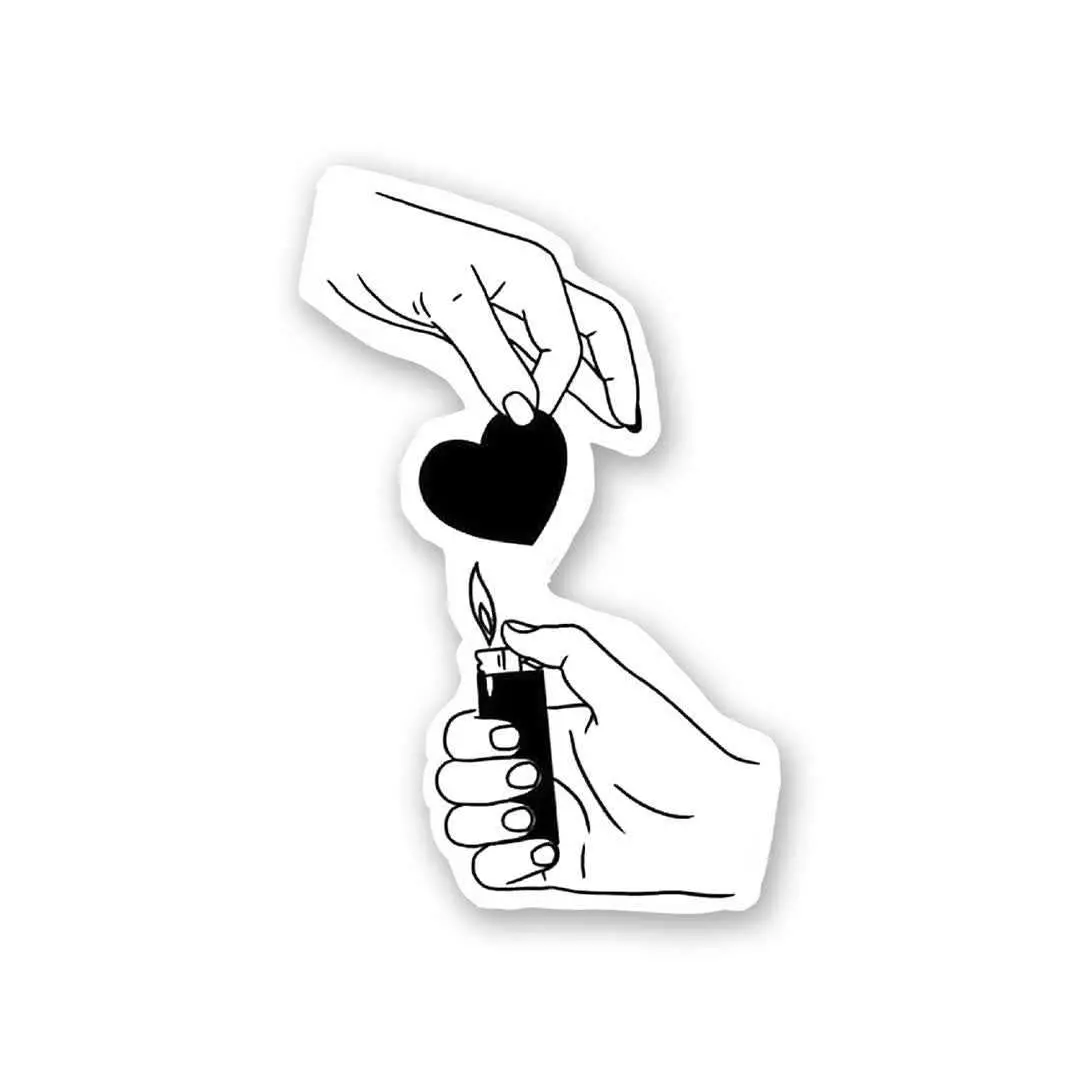 Love Burn Sticker 2