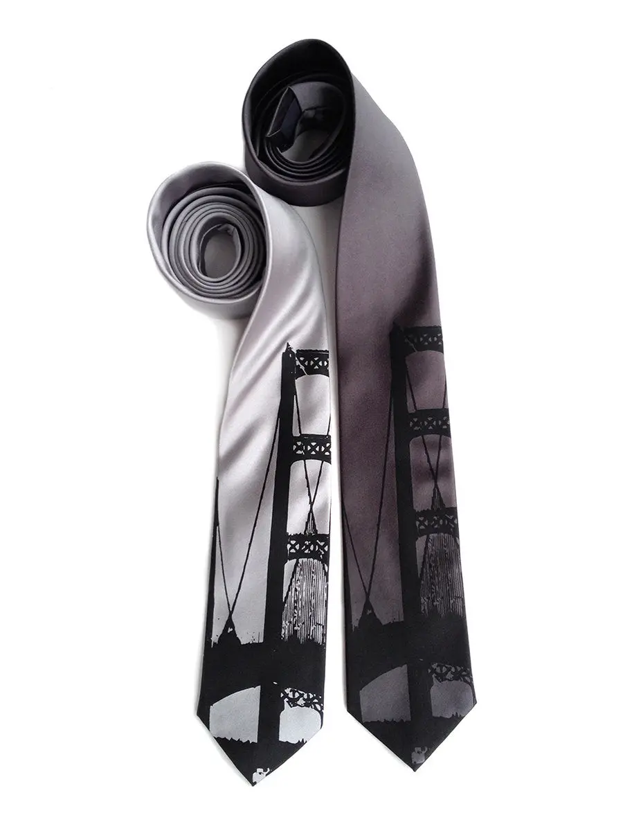 Mackinac Bridge Silk Necktie 1
