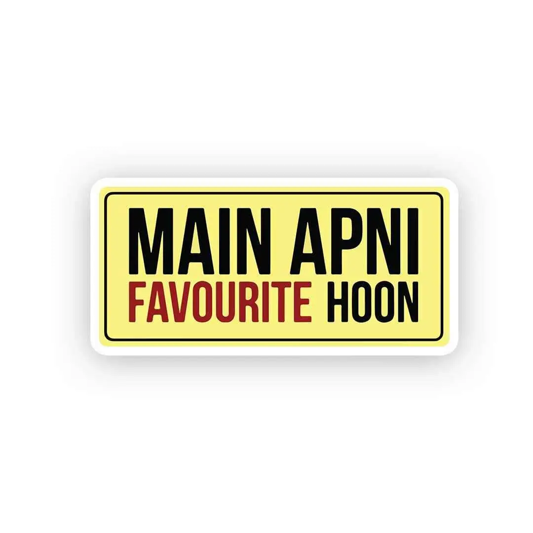 Main Apni Favourite Hoon Sticker 2