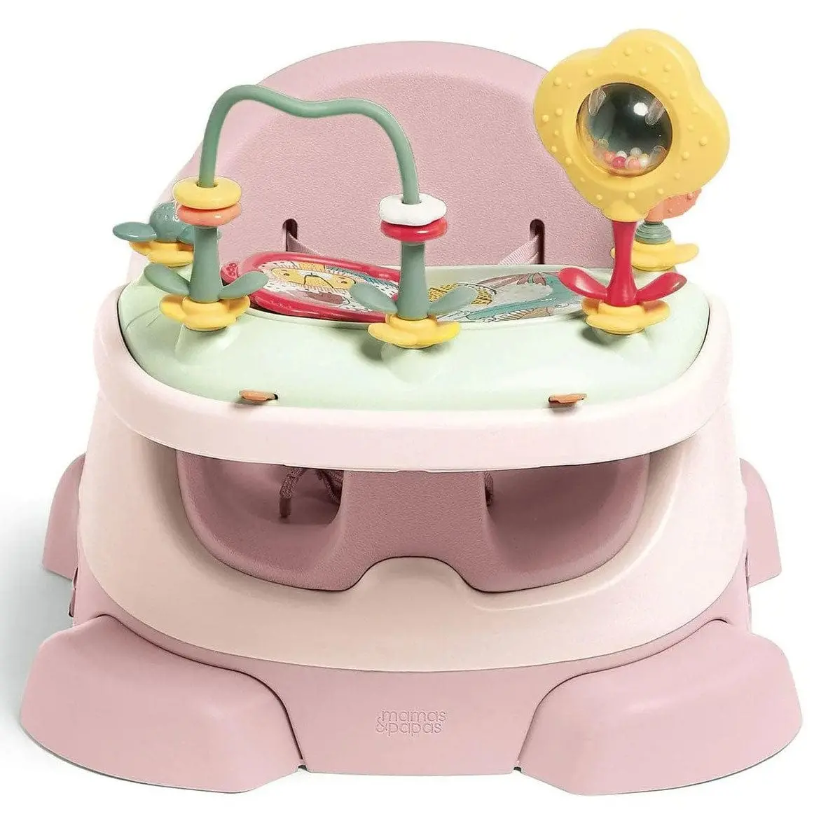 Mamas & Papas Bug 3-In-1 Floor & Booster Seat With Activity Tray - Blossom 1