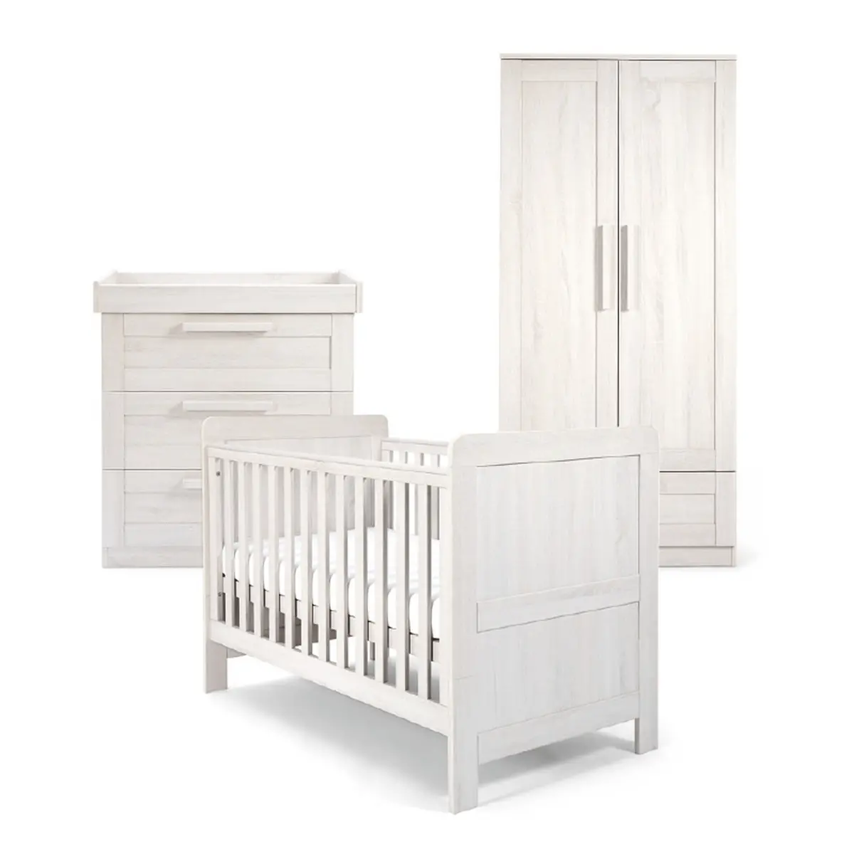 Mamas & Papas Atlas 3 Piece Roomset Nimbus White 1