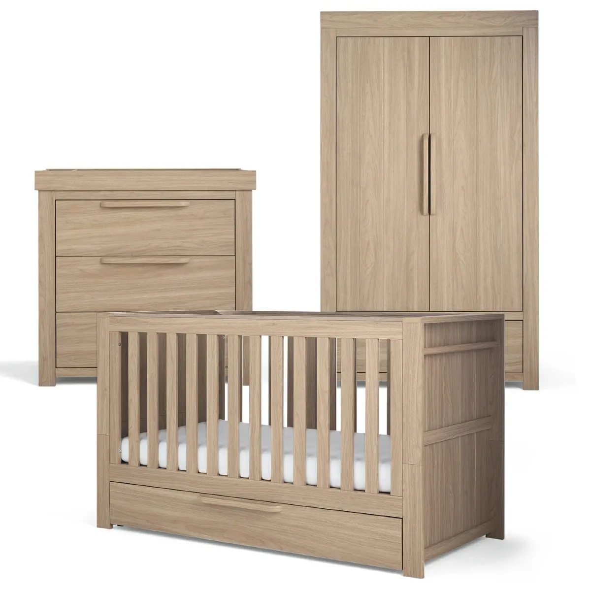 Mamas & Papas Franklin 3 Piece Roomset - Natural Oak 1