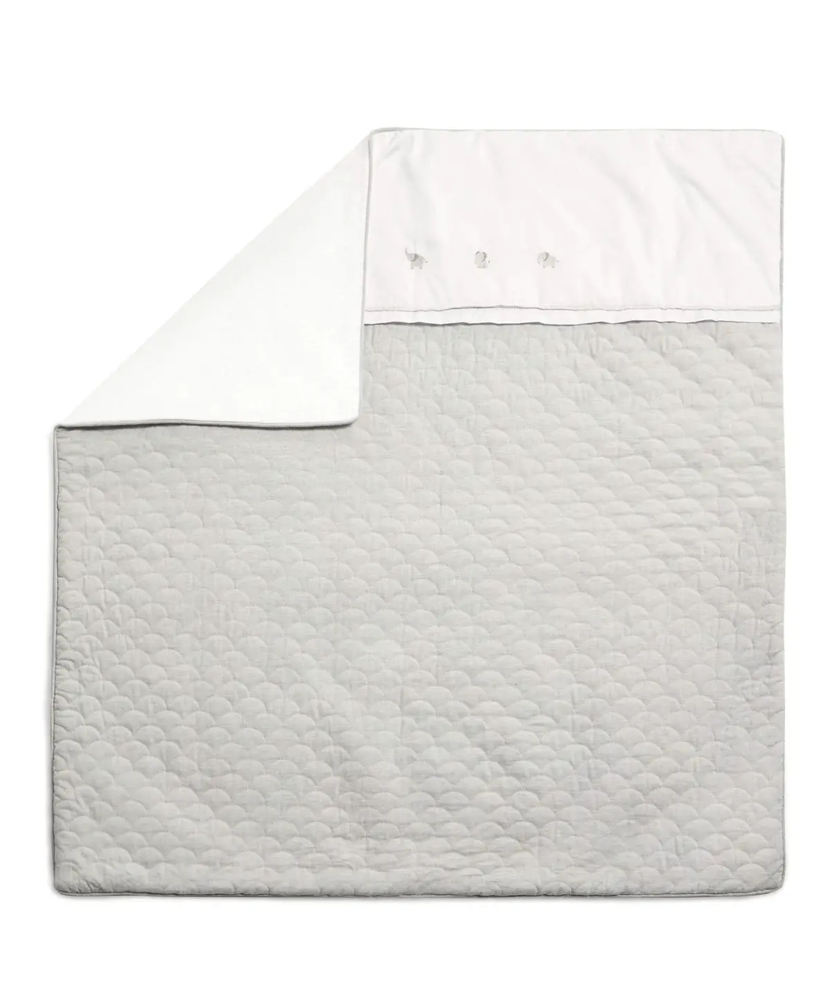 Mamas & Papas Welcome To The World Cotbed Quilt - Elephant 1
