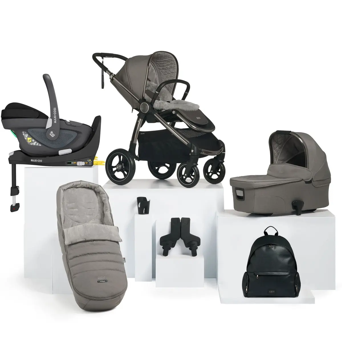 Mamas & Papas Ocarro 9 Piece Maxi-Cosi Travel System In Mercury 2