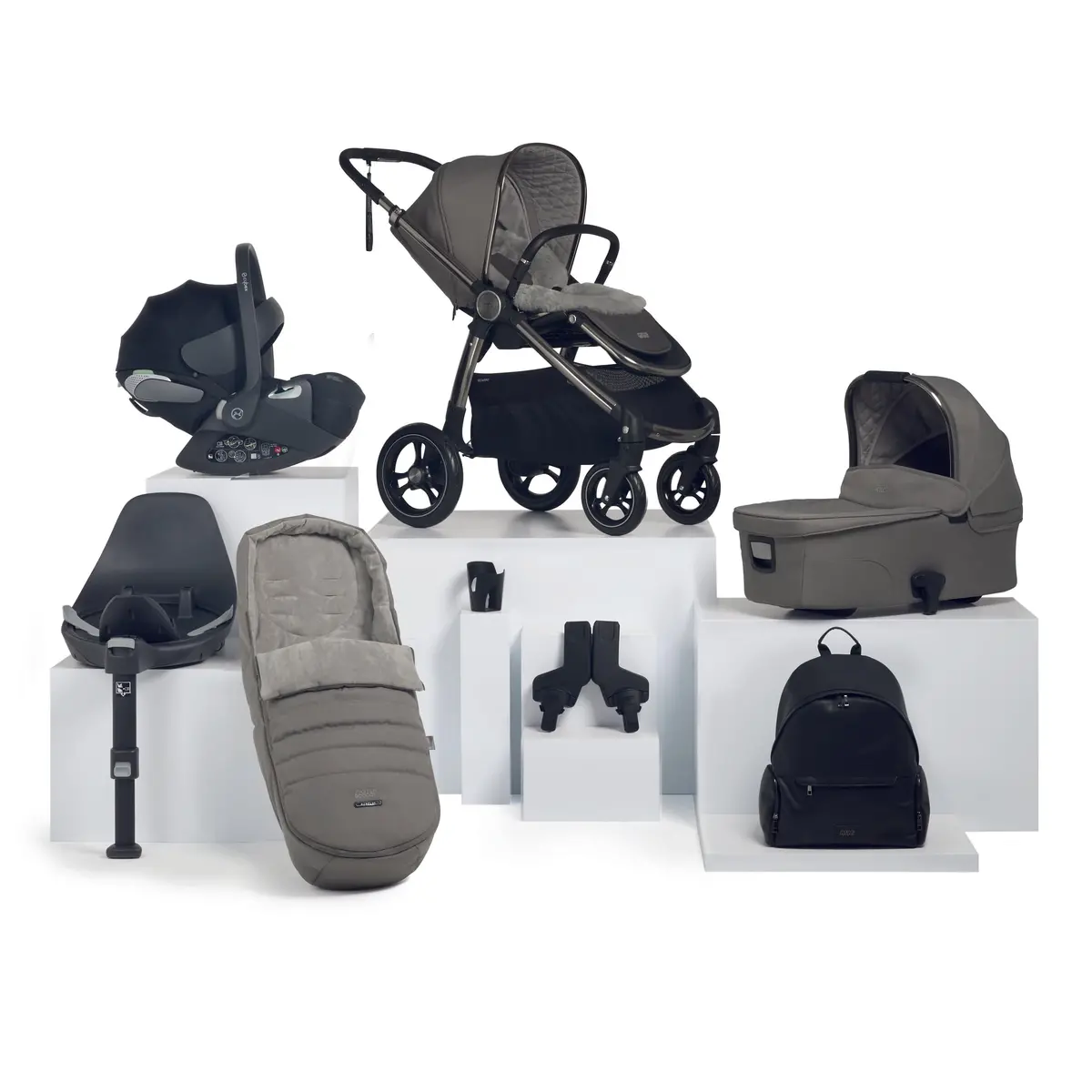 Mamas & Papas Ocarro 9 Piece Cybex Travel System In Mercury 2