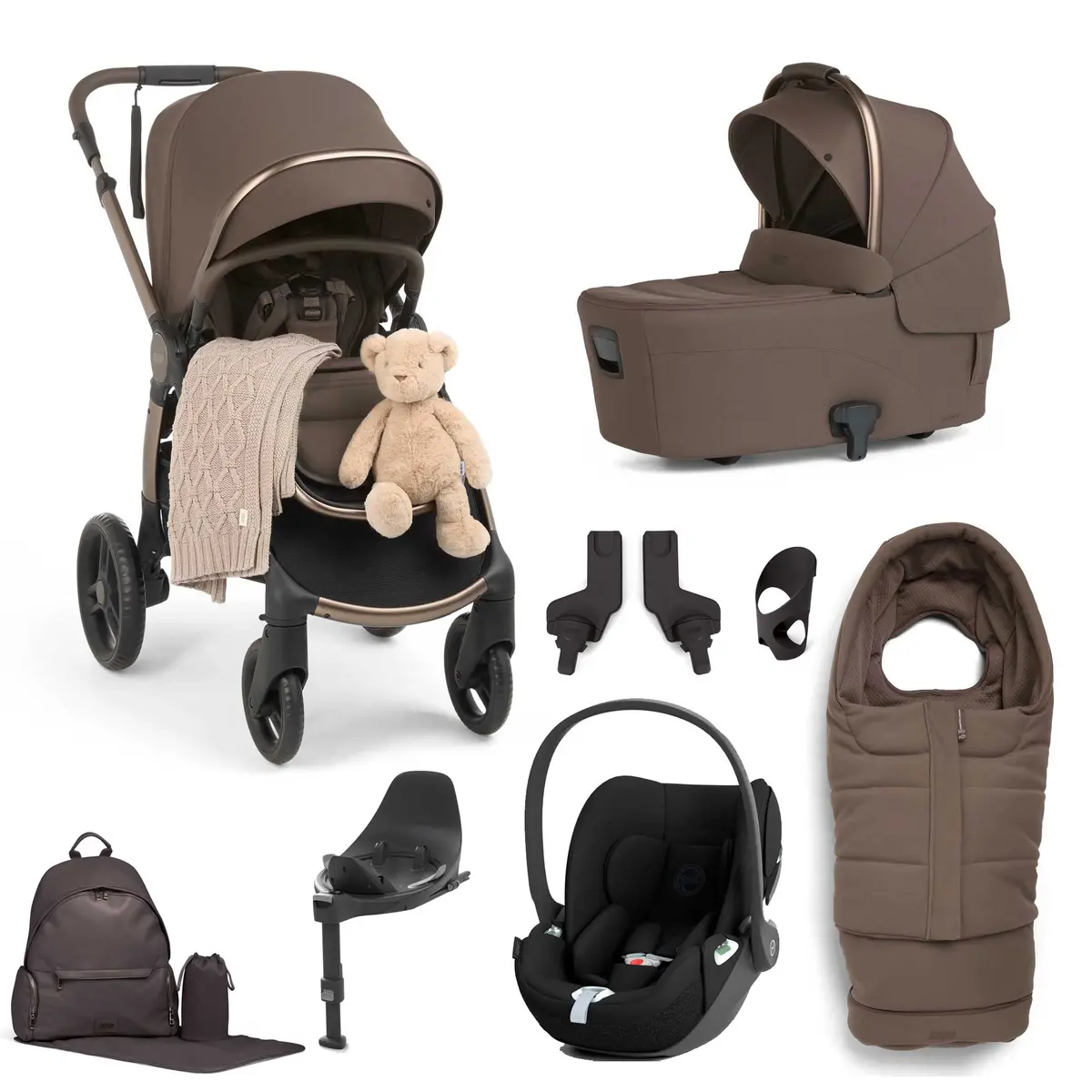 Mamas & Papas Ocarro 2 Complete 10 Piece Cloud T Bundle In Crema 1