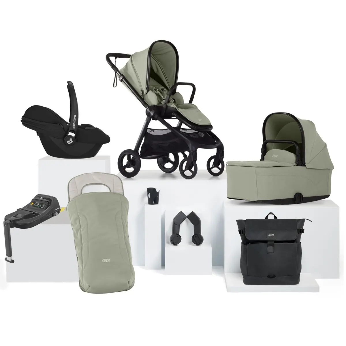 Mamas & Papas Vardo Complete Maxi-Cosi Bundle - Sage 1