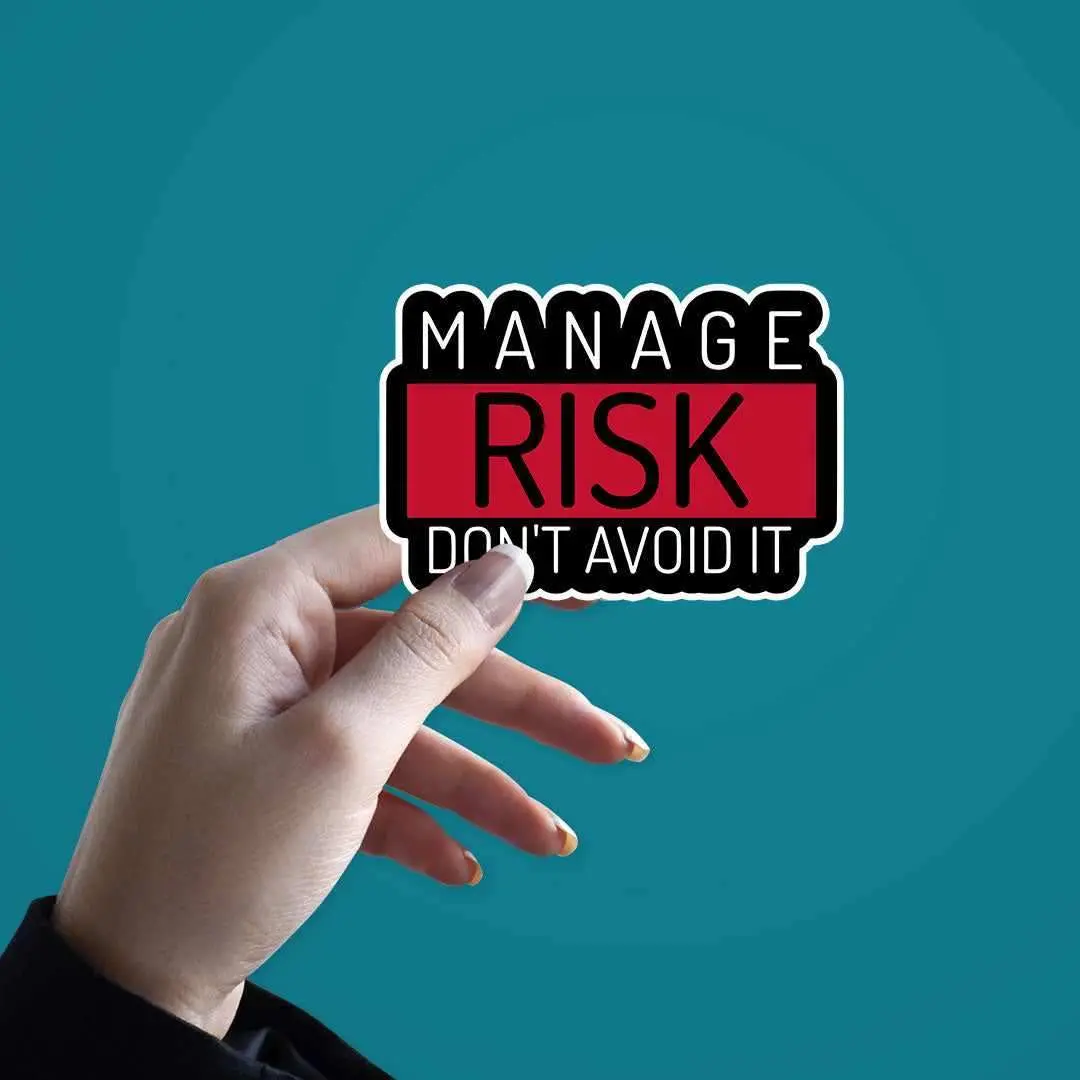 Manage Risk Don't Avoid It Sticker 2