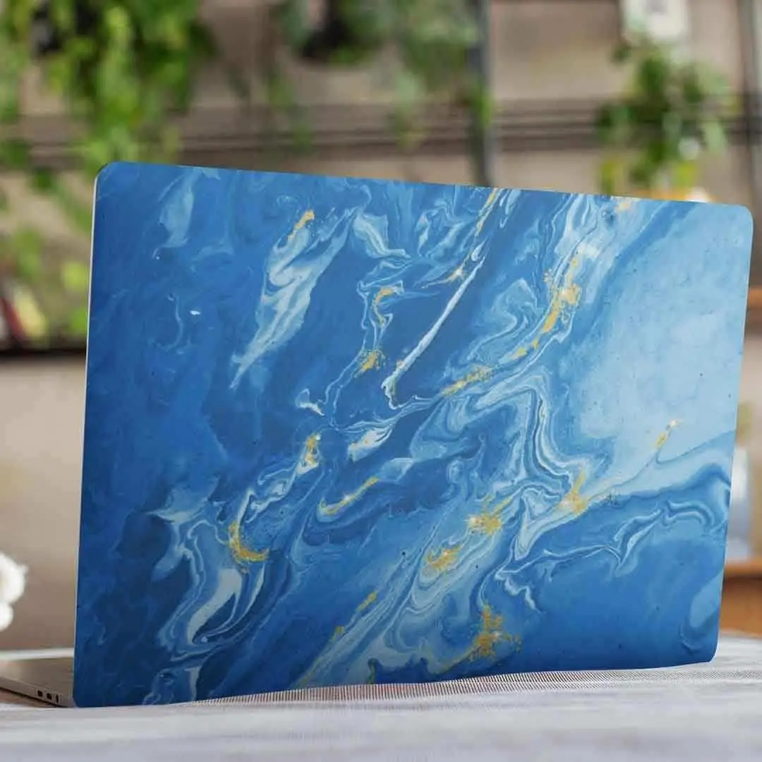 Marble Blue Laptop Skin 1
