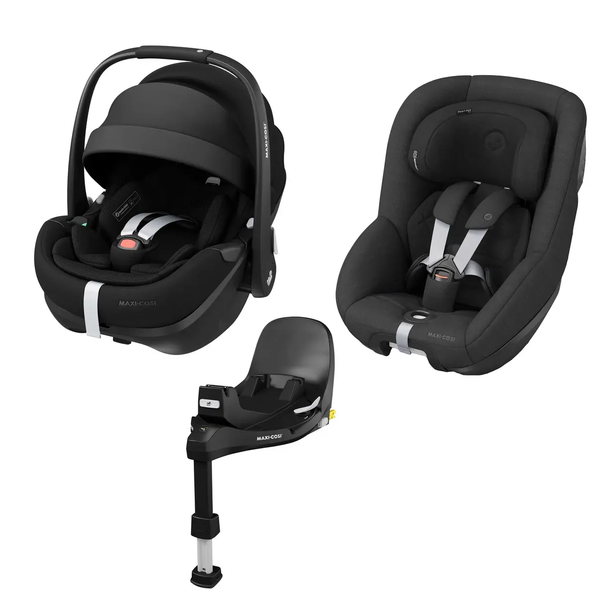 Maxi-Cosi 360 Pro 2 Family Bundle - Twillic Black 1