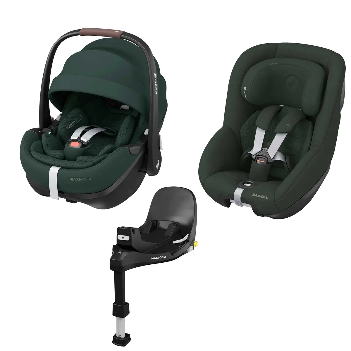 Maxi-Cosi 360 Pro 2 Family Bundle - Twillic Green 1