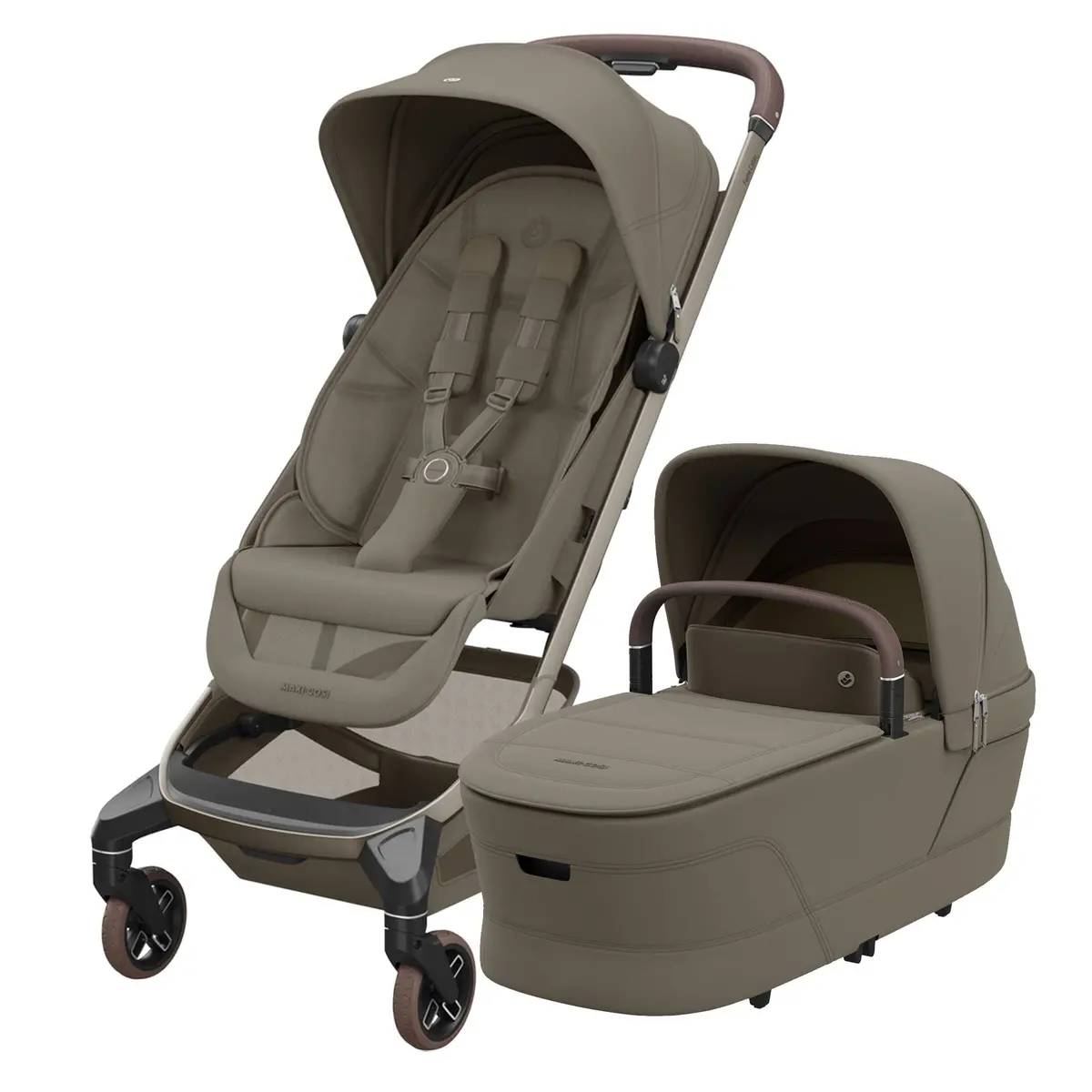 Maxi-Cosi Fame Cabin Complete Pram - Oak Truffle 1