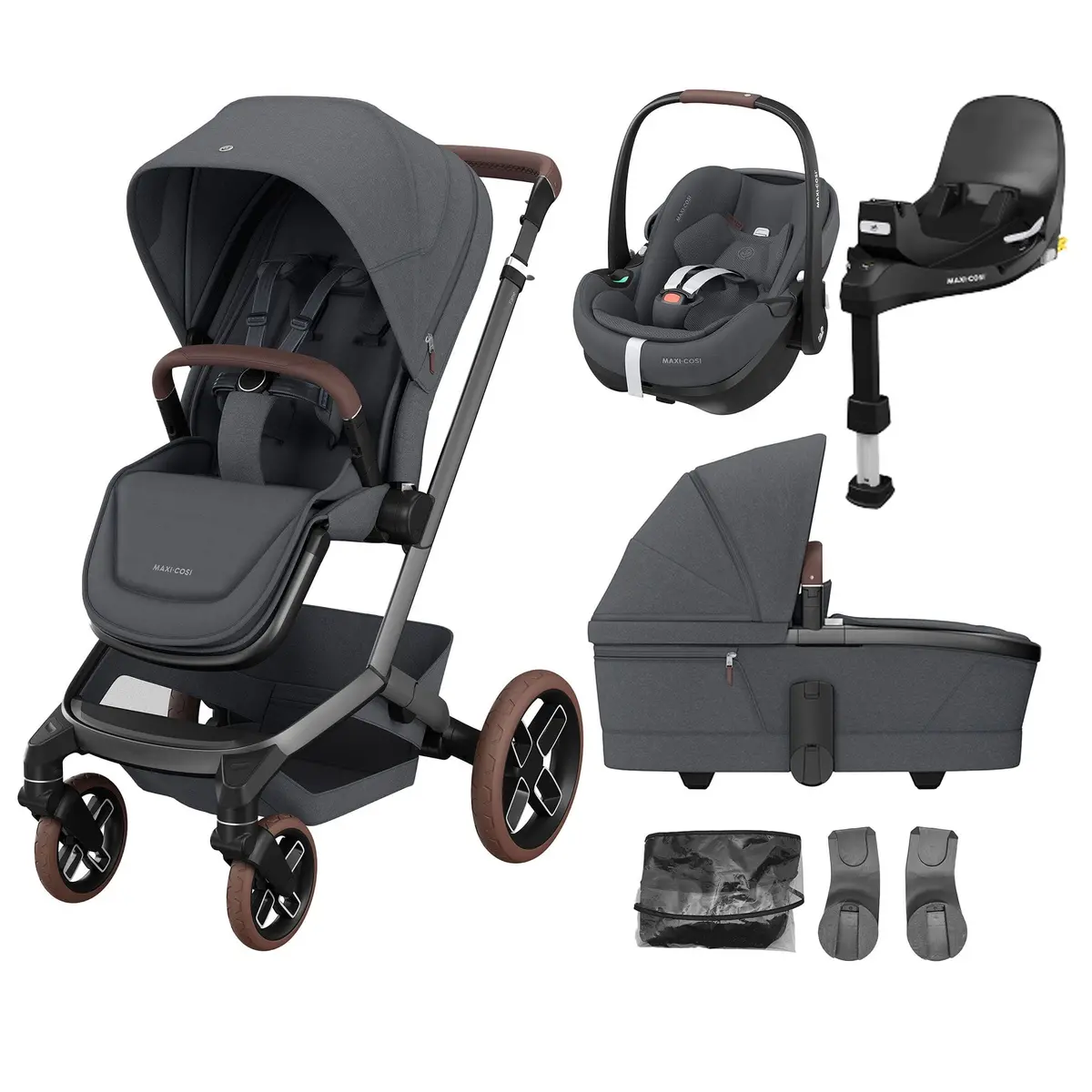 Maxi-Cosi Fame Travel System In Twillic Graphite 1