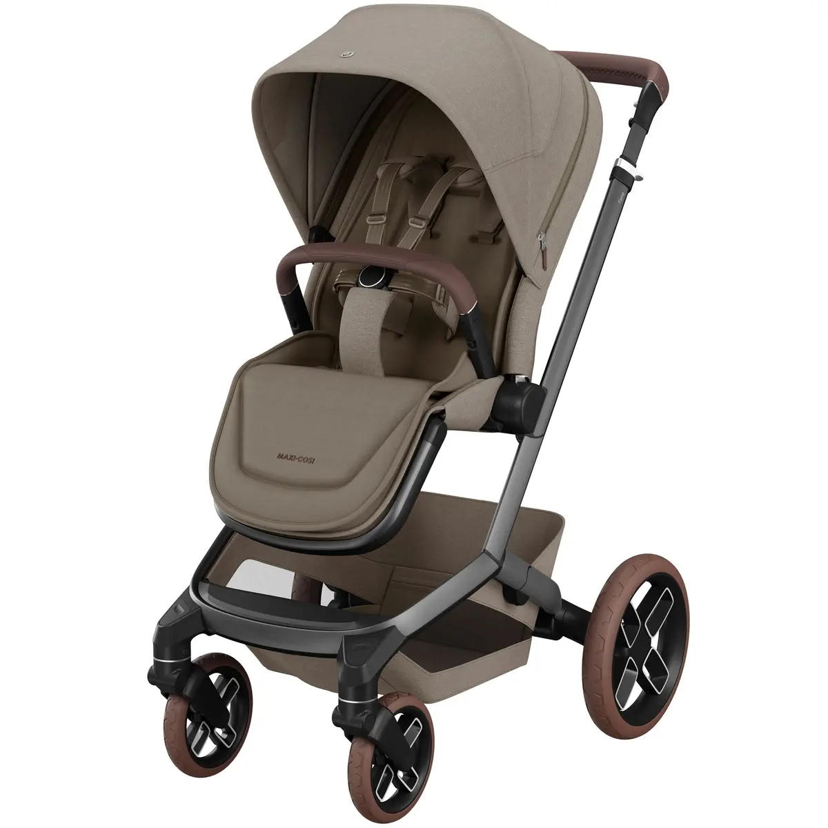 Maxi-Cosi Fame Travel System In Twillic Truffle (Brown Wheels) 2