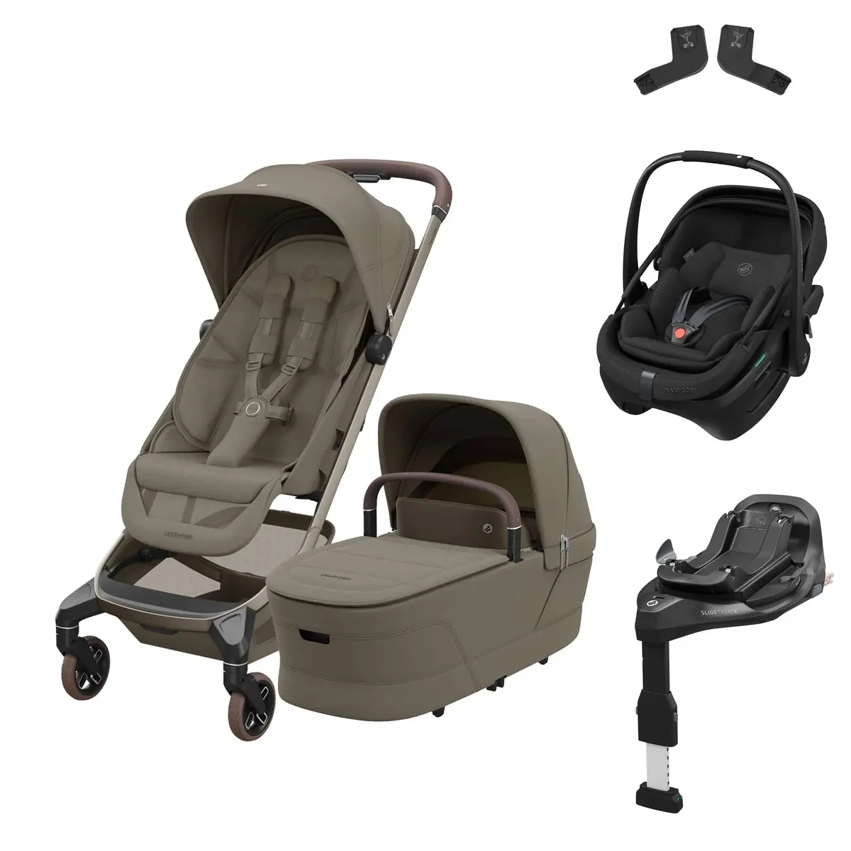 Maxi-Cosi Fame Cabin Zero G Bundle - Oak Truffle 1
