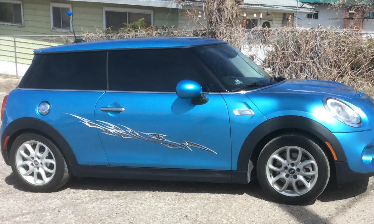 Chrome Grill Flames Vehicle Graphic Side Decals On Clearance 50% Off B758 2