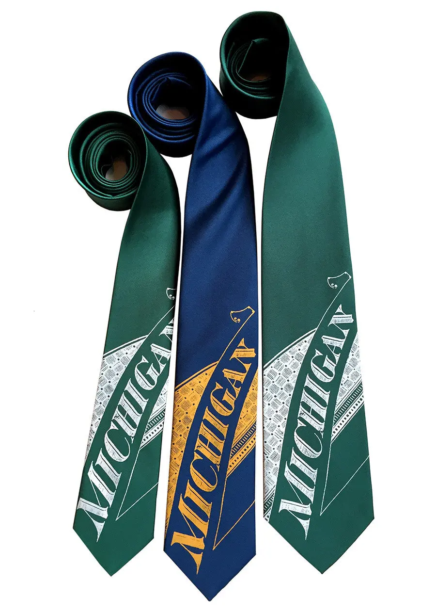 Michigan Silk Necktie 1