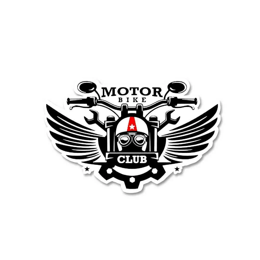 Motor Bike Club Sticker 2
