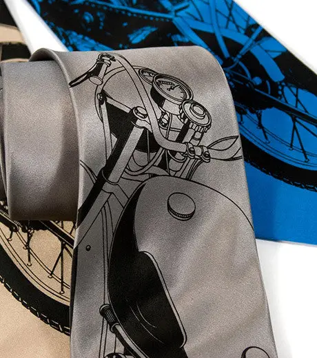 Motorcycle Silk Necktie 1