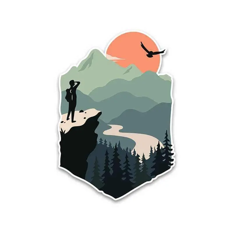 Mountain Adventure Bumper Sticker 2
