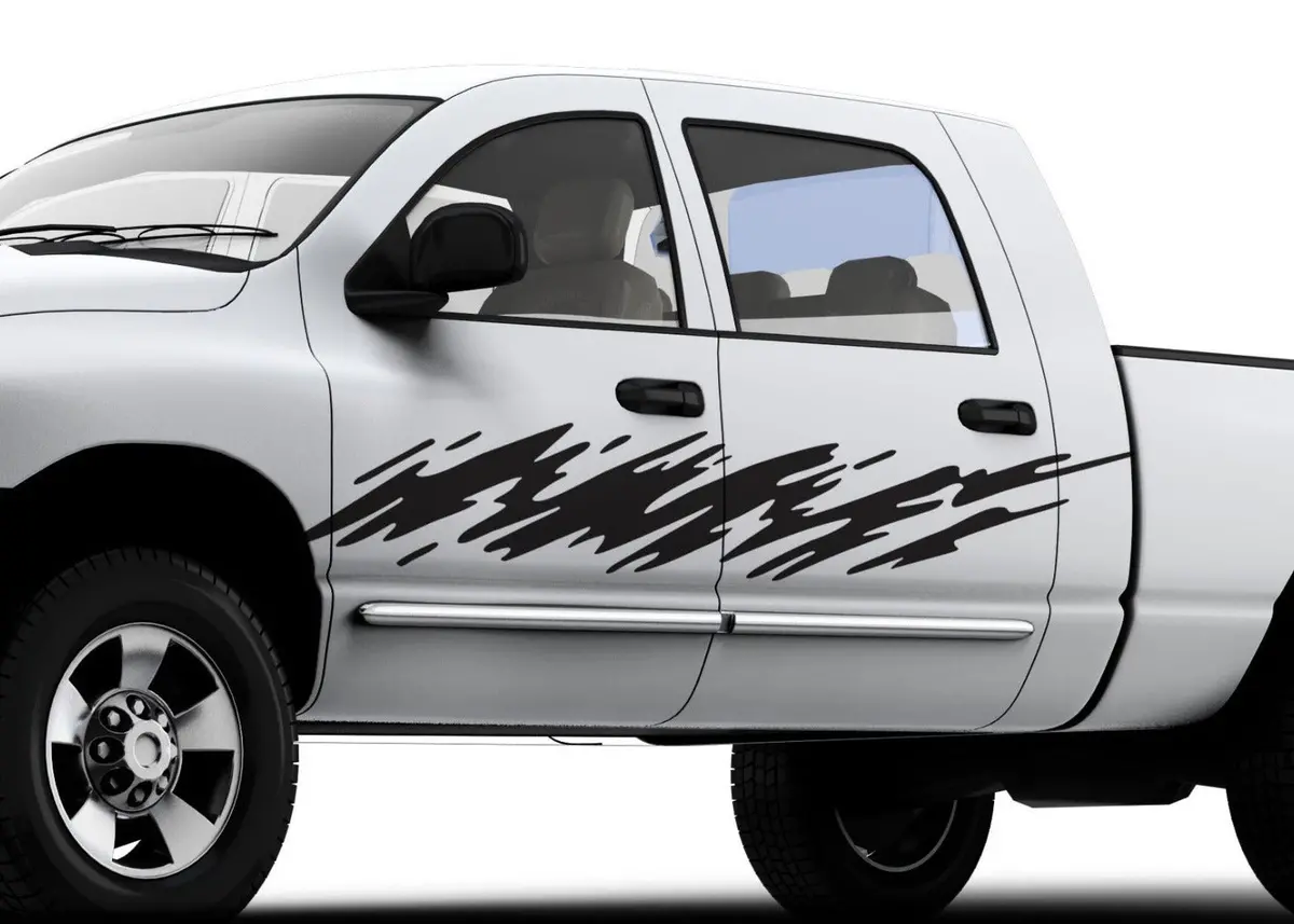 Mud Splash Vinyl Decal – Set Of 2 For Cars, Trucks & Semis 1