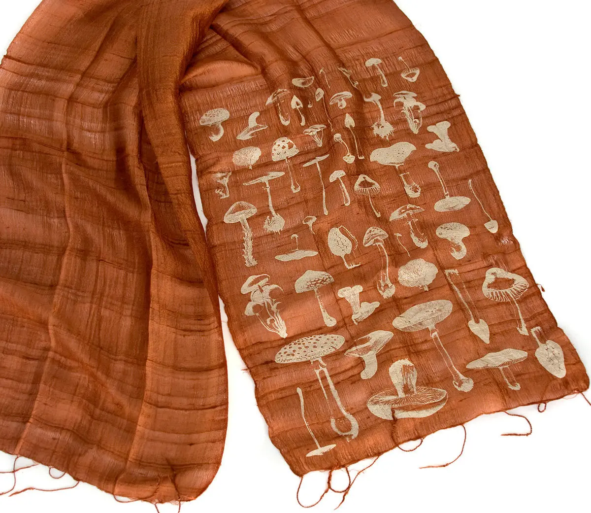 Mushroom Silk Scarf 1