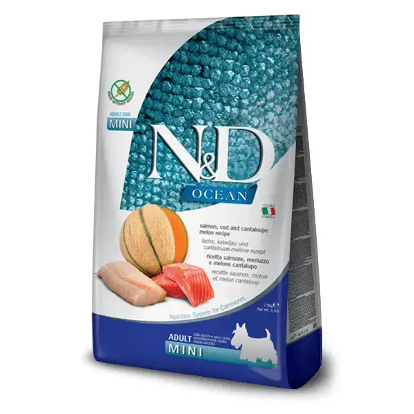 Farmina Dog N&D Ocean Salmone Merluzzo E Melone Mini 1