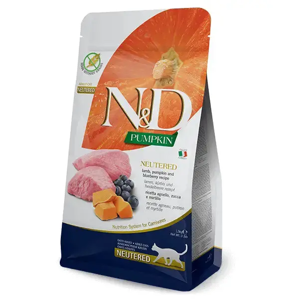 Farmina Cat N&D Pumpkin Agnello E Mirtillo Neutered 1