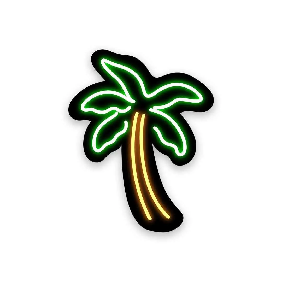 Neon Banyan Tree Sticker 1