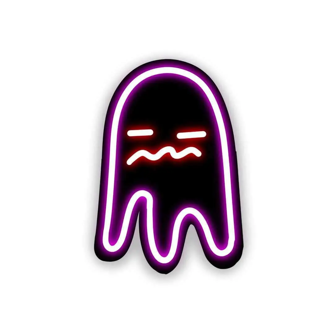 Neon Bored Ghost Sticker 1