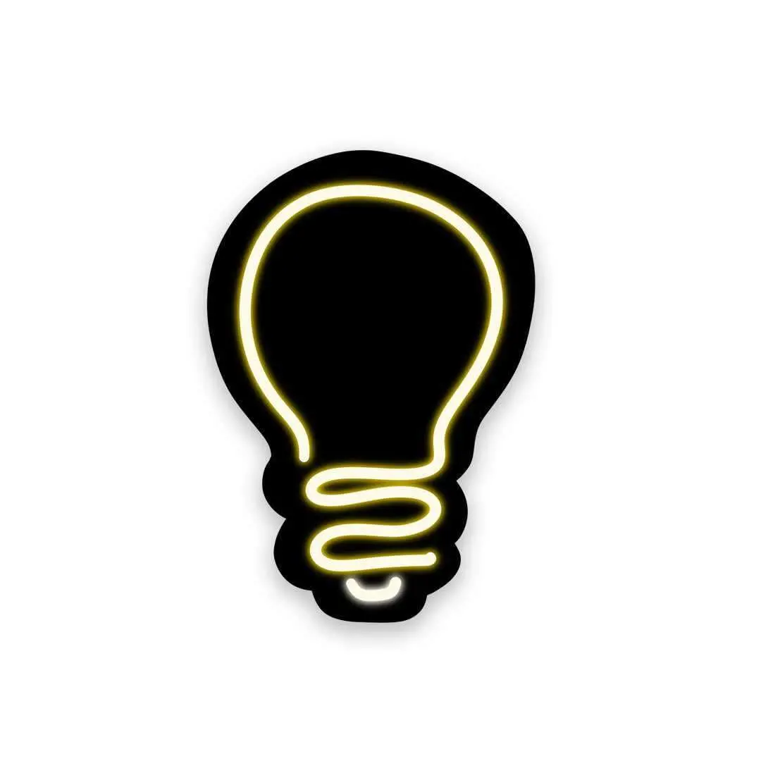 Neon Bulb Sticker 1