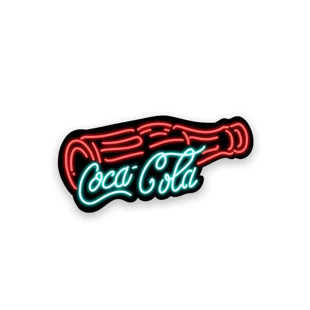 Neon Coca Cola Sticker 1