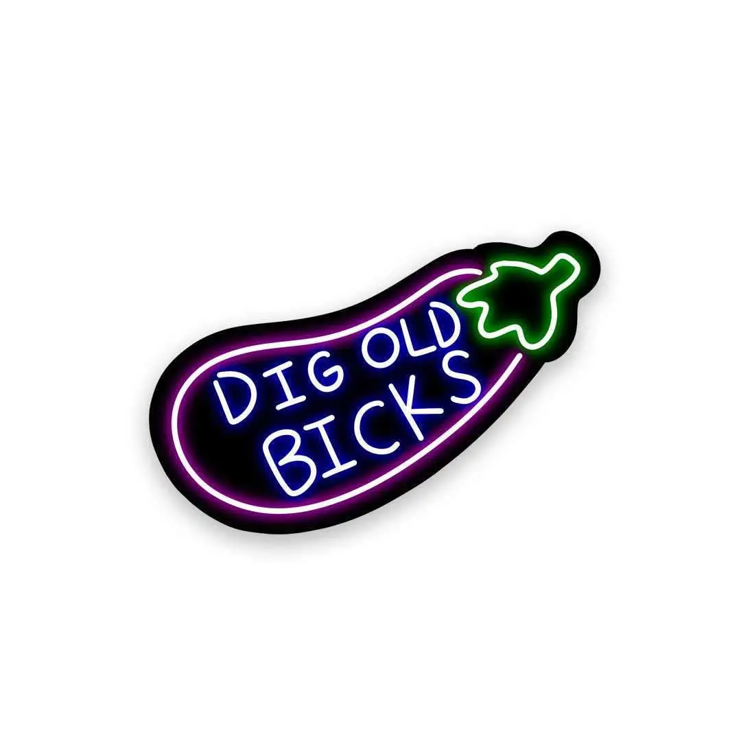 Neon Dicks Bicks Sticker 1