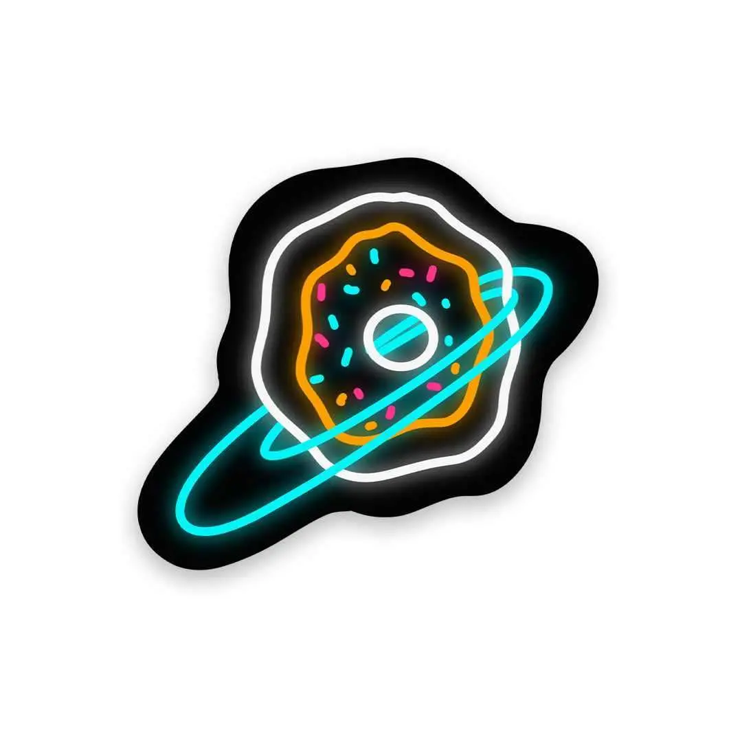 Neon Donut Universe Sticker 1