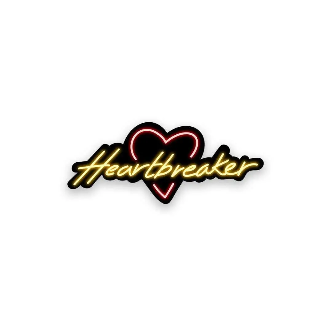 Neon Heartbreaker Sticker 1
