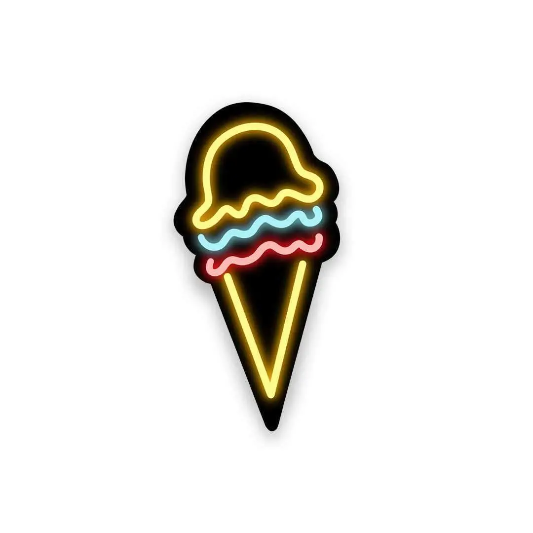 Neon Ice-Cream Sticker 1