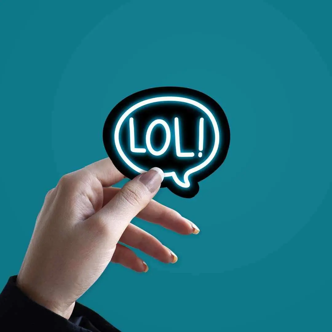 Neon Lol Sticker 2