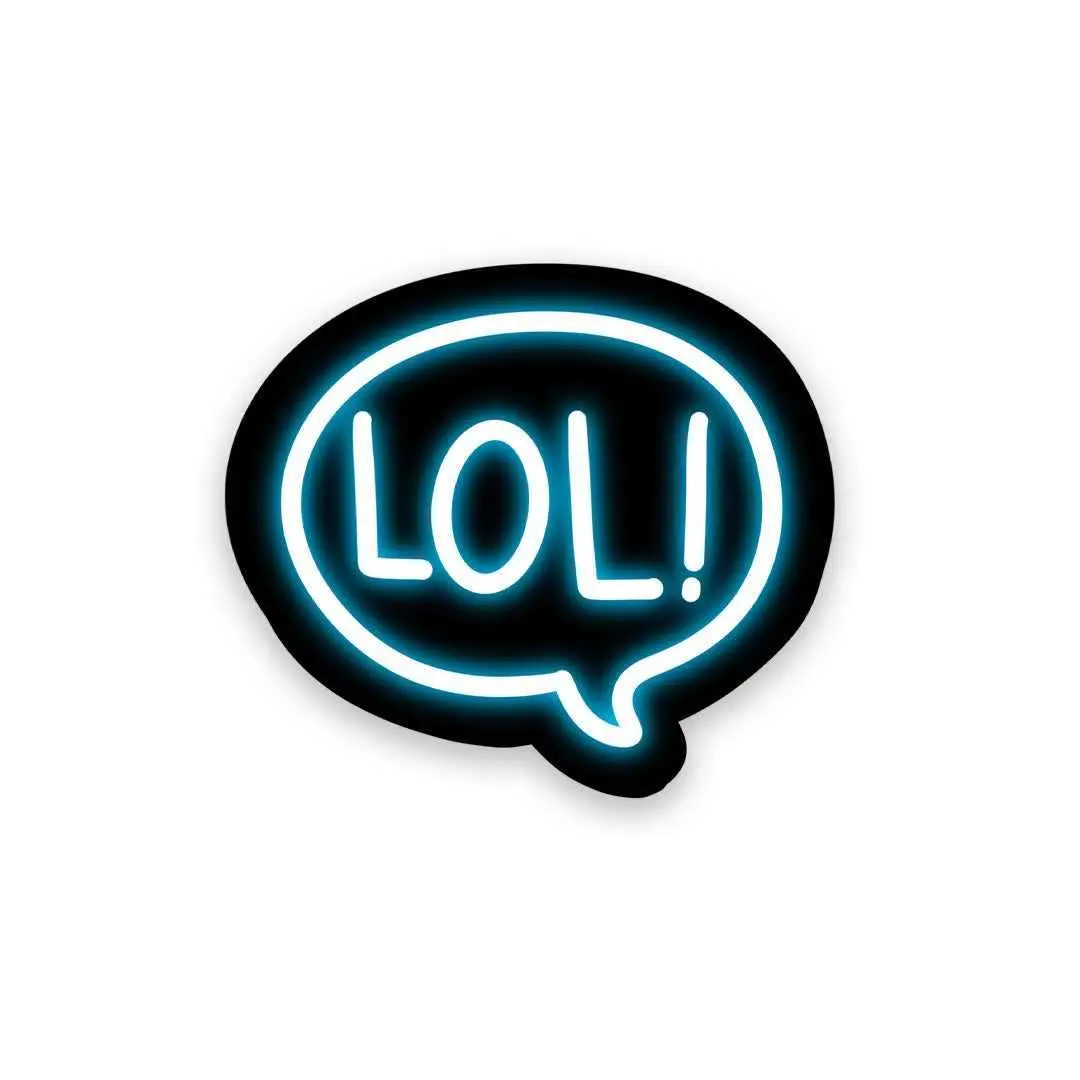 Neon Lol Sticker 1