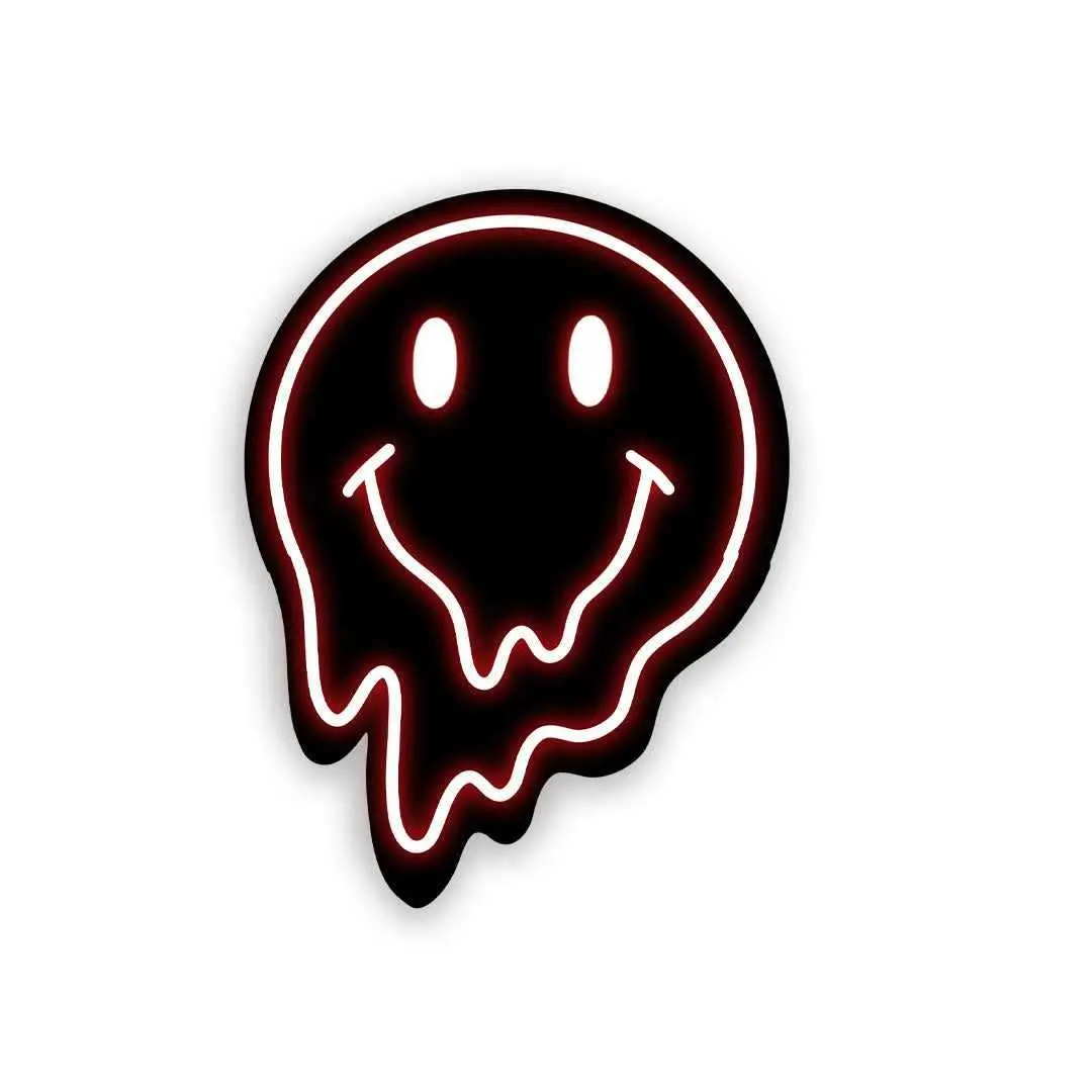 Neon Smiley Sticker 1