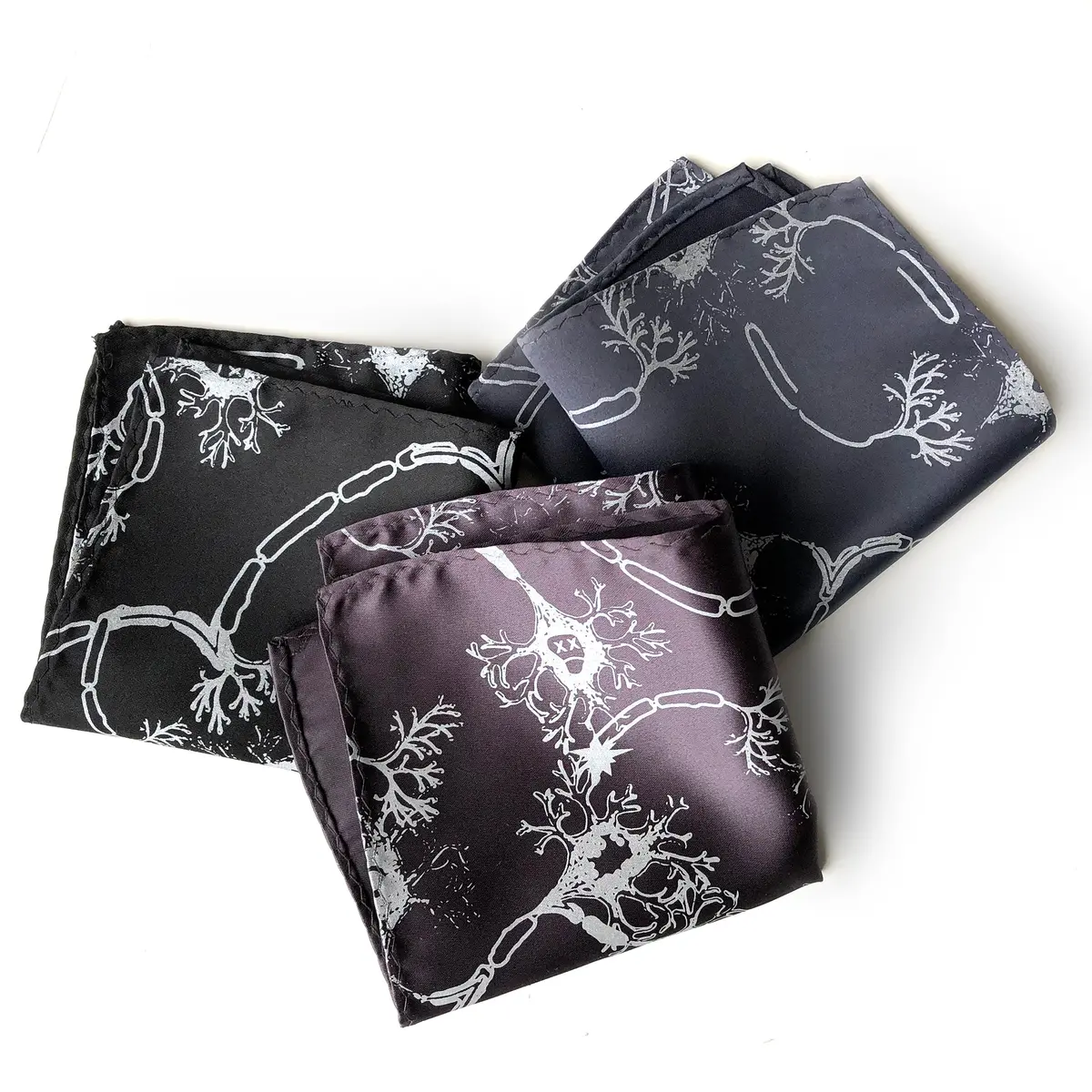 Neuron Pocket Square, Fried Brain Cells 1